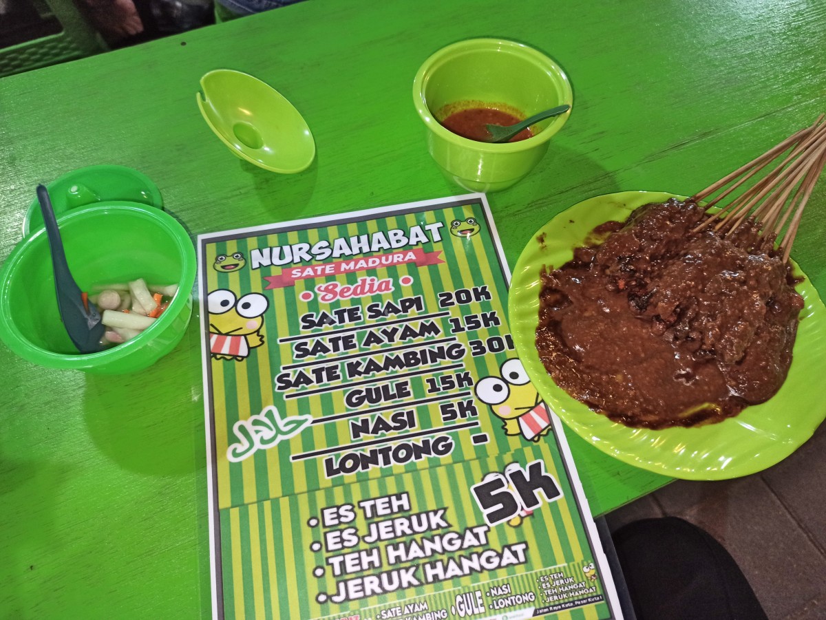indonesian satay street food